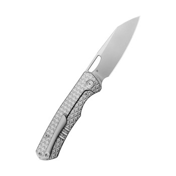 KB Socius Folding  Knife Beadblast Titanium Handle S90V Tanto Point Plain Edge Beablast Finish KB300A KB Socius Folding  Knife Beadblast Titanium Handle S90V Tanto Point Plain Edge Beablast Finish KB300A