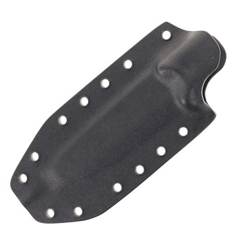 Work Tuff Gear Forester III-Scandi Fixed Blade Knife Canvas Micarta Handle K329 Topography Finish Black Kydex Sheath