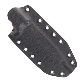 Work Tuff Gear Forester III-Scandi Fixed Blade Knife Canvas Micarta Handle K329 Topography Finish Black Kydex Sheath