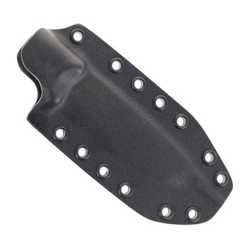 Work Tuff Gear Forester III-Scandi Fixed Blade Knife Black G10 Handle K329 Two-Tone Satin Finish Black Kydex Sheath