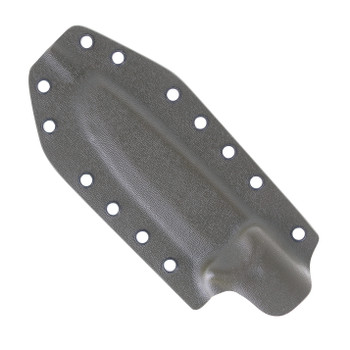 Work Tuff Gear Forester III-Scandi Fixed Blade Knife Canvas Micarta Handle K329 Plain Two-Tone Satin Finish ODG Kydex Sheath