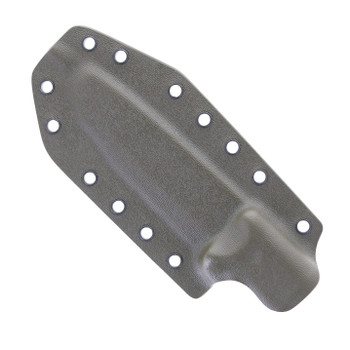 Work Tuff Gear Forester III-Scandi Fixed Blade Knife Canvas Micarta Handle K329 Topography Finish ODG Kydex Sheath