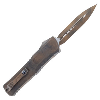 Microtech Plague Outbreak Combat Troodon D/E Gen III Automatic Knife Aluminum Handle Bohler M390MK Blade 1142-1PLOBS Microtech Plague Outbreak Combat Troodon D/E Gen III Automatic Knife Aluminum Handle Bohler M390MK Blade 1142-1PLOBS