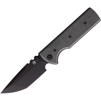 Chaves Blue Label NTAK Folding Knife Black Micarta Handle Elmax