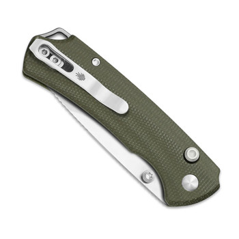 Kizer T1 BD Folding Knife Olive Green Micarta Handle Nitro-V Drop Point Plain Edge Satin Finish V3490.2BA1 Kizer T1 BD Folding Knife Olive Green Micarta Handle Nitro-V Drop Point Plain Edge Satin Finish V3490.2BA1