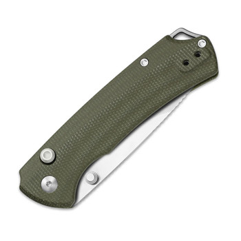 Kizer T1 BD Folding Knife Olive Green Micarta Handle Nitro-V Drop Point Plain Edge Satin Finish V3490.2BA1 Kizer T1 BD Folding Knife Olive Green Micarta Handle Nitro-V Drop Point Plain Edge Satin Finish V3490.2BA1