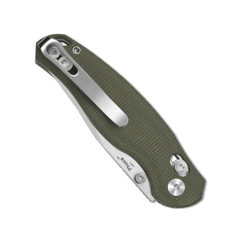 Kizer Phoca CC Folding Knife Green Micarta Handle AEB-L Clip Point Plain Edge Satin Finish V3780A1 Kizer Phoca CC Folding Knife Green Micarta Handle AEB-L Clip Point Plain Edge Satin Finish V3780A1