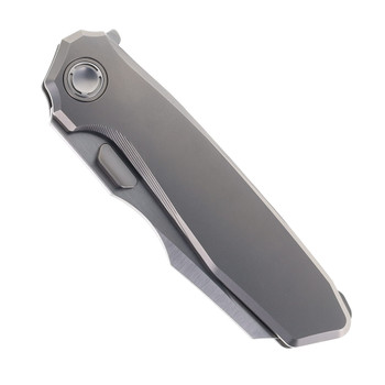 Reate Knives Mantis Folding Knife Smooth Blasted Titanium Satin Elmax Blade Reate Knives Mantis Folding Knife Smooth Blasted Titanium Satin Elmax Blade