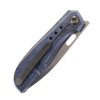 Poikilo Blades Gecko-M3 Folding Knife Zircu Titanium Handle w/ Holes M398 Hand Rubbed Finish Poikilo Blades Gecko-M3 Folding Knife Zircu Titanium Handle w/ Holes M398 Hand Rubbed Finish