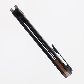 Divo Knives Growler XL Folding Knife Shipwreck Camo Carbon Handle Acidwash 154CM Blade