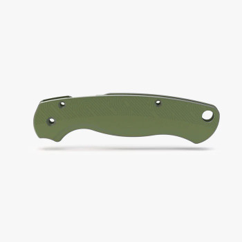 Flytanium Loop Scales Olive Drab Aluminum Spyderco Para 2 FLY-1406OD