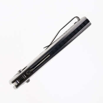 (No Box) Three Rivers Manufacturing Bulldog Rev. B Folding Knife Lizard Skin 3D Titanium Handle 20CV Blade