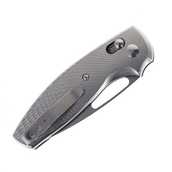 (No Box) Three Rivers Manufacturing Bulldog Rev. B Folding Knife Lizard Skin 3D Titanium Handle 20CV Blade