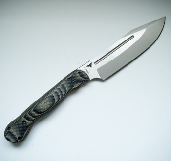 Work Tuff Gear JX-Omega Fixed Blade Knife Wilderness Camo G10 Handle K329 Two Tone Satin Finish Black Kydex Sheath