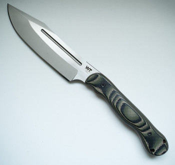 Work Tuff Gear JX-Omega Fixed Blade Knife Jungle Camo G10 Handle K329 Two Tone Ghost Blade Black Kydex Sheath