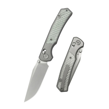 ヴァンガードまとめ KB Knives Folding Knife Titanium/Silver Twill Carbon Fiber Handle