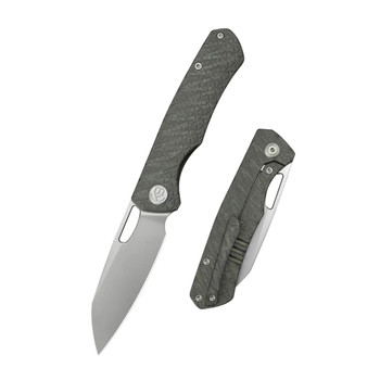 KB Socius Folding Knife Titanium/Triangle Milling Handle S90V Tanto Point Plain Edge Beadblast Finish KB300B