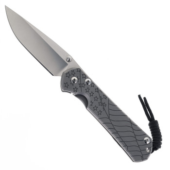 Chris Reeve Large Sebenza "Forever Flag" Folding Knife Titanium Handle Magnacut Blade L31-1690