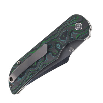 Tuya Knives Coyote Folding Knife Kelp Bed Carbon Fiber Handle M390 Mirror Stonewashed Blade