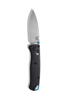 (Used) Open Box - Benchmade Bugout Folding Knife Black Carbon Fiber Handle S90V Drop Point Plain Edge 535-3