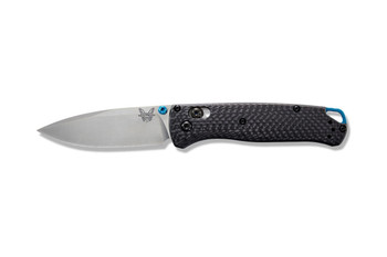 (Used) Open Box - Benchmade Bugout Folding Knife Black Carbon Fiber Handle S90V Drop Point Plain Edge 535-3