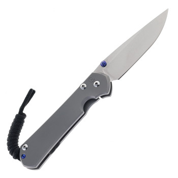 LEFT HANDED - Chris Reeve Small Sebenza Glass Blasted Magnacut Blade Titanium Handle S31-1645