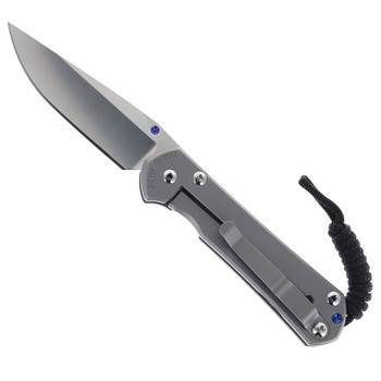 LEFT HANDED - Chris Reeve Small Sebenza Glass Blasted Magnacut Blade Titanium Handle S31-1645