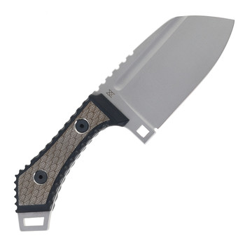 Midgards Messer Nerthus Fixed Blade Knife Titanium Inlay Handle CPM-3V Blade Steel