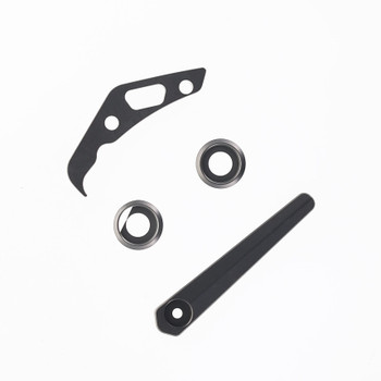 Divo Growler XL Stonewashed Titanium Hardware Kit (Clip, Back