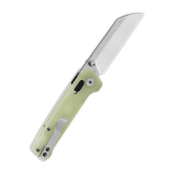 QSP Penguin Folding Knife Glow in the Dark Resin Handle 14C28N Sheepsfoot Plain Edge Two-Tone Finish QS130GL-H1