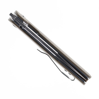 (Strong Detent) Open Box/Returned TwoSun Folding Knife Green Micarta Handle D2 Plain Edge TS393