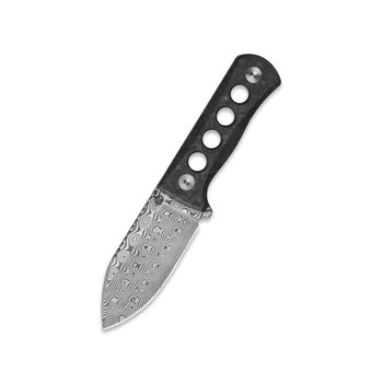 あーる QSP Canary Fixed Blade Knife Green Glow in the Dark Shredded CF