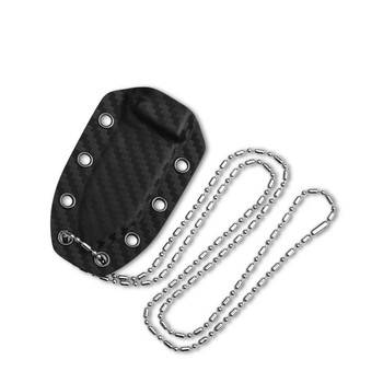 QSP Canary Fixed Blade Knife Blue Glow in the Dark Shredded CF Handle Damascus Plain Edge QS141-L