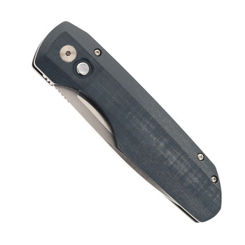 Pro-Tech Vero Synapse Automatic knife Blue Micarta and Black Aluminum Handle Magnacut Blade