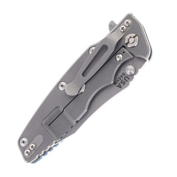 Hinderer Eklipse 3.5" Folding Knife Spearpoint S45VN Blue G10 Working Finish Titanium Handle