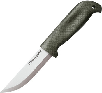 Cold Steel Finn Hawk Knife Green Handle German 4116 Stainless Plain Edge 20NPKZ