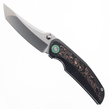 TwoSun Folding Knife Titanium/Carbon Fiber Handle YJ01-V1 Plain
