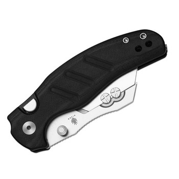 Kizer C01C Uti 1 Utility Folding Knife Black G10 Handle 5Cr15MoV Plain Edge Bead Blast Finish V3488.29JSA3