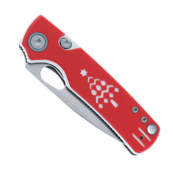 (Dropping 12/1) Vosteed Christmas Porcupine Folding Knife Red/White G10 14c28n Satin Blade A2617