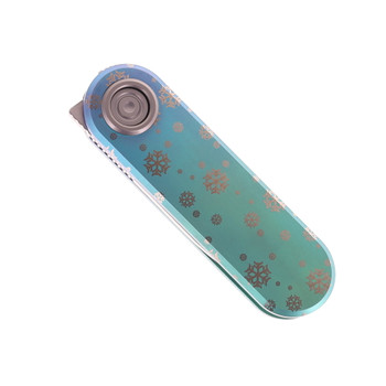 (Dropping 12/1) Vosteed Christmas Corgi V Folding Knife Evergreen Frost Titanium Handle S35VN Blade A3716