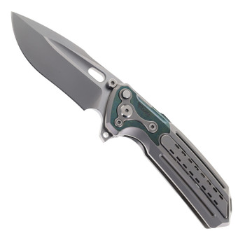 Reate T600 Terminator Folding Knife Titanium Bead Blasted handle
