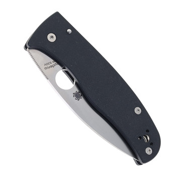 Spyderco Bodacious Folding Knife Black G10 Handle S30V Full Serrated Spyder Edge C263GS
