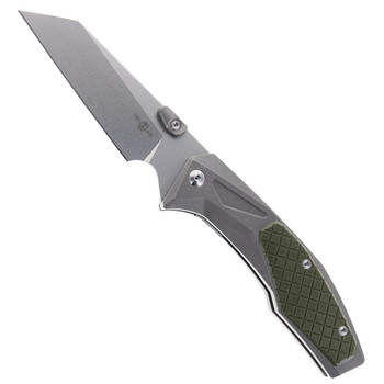 (Detent Lash) Open Box/Returned TwoSun Folding Knife Titanium/G10 Handle 14C28N Plain Edge TS435-14C28N-SW