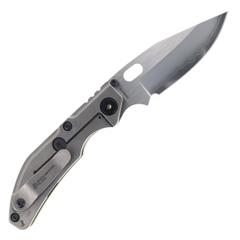 North Mountain Blade BBNM Folding Knife Bronze Handle SLD Bowie Plain Edge Blade 2521-CU