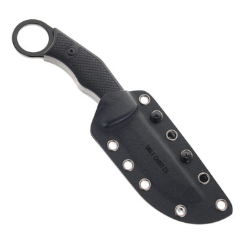 Daily Carry Co Garuda Fixed Blade Black G10 Handle 14C28N Drop Point Black Blade with Tactical Hook