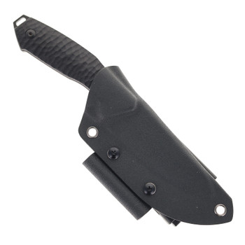 Remette FB1 Allosaurus Fixed Blade Knife Black G10 Handle D2 Clip Point Plain Edge RT-RTAS-A