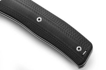 Lion Steel NN1 Folding Knife Black G10  Handle M390 Plain Edge Satin Finish LS-NN1-GBK