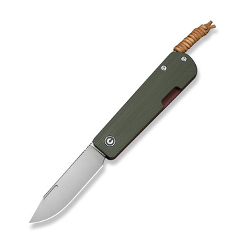Civivi Slippy Sendy Folding Knife Milled Green/Red G10 Handle