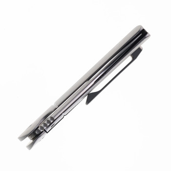 Tuya Calico Jack Folding Knife Gray Titanium Handle M390 Blade Spear Point Blade