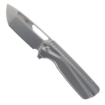 TwoSun TS490 Mark Radium Flipper Folding Knife Titanium Handle 14c28n Steel Blade
